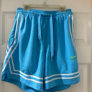FLY CROSSOVER WOMEN'S BASKETBALL SHORTS - BLUE sz Small